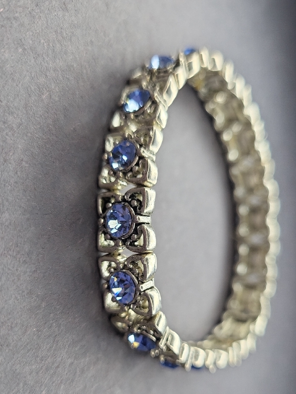 Blue Rhinestone Bracelet - Picture 4 of 4